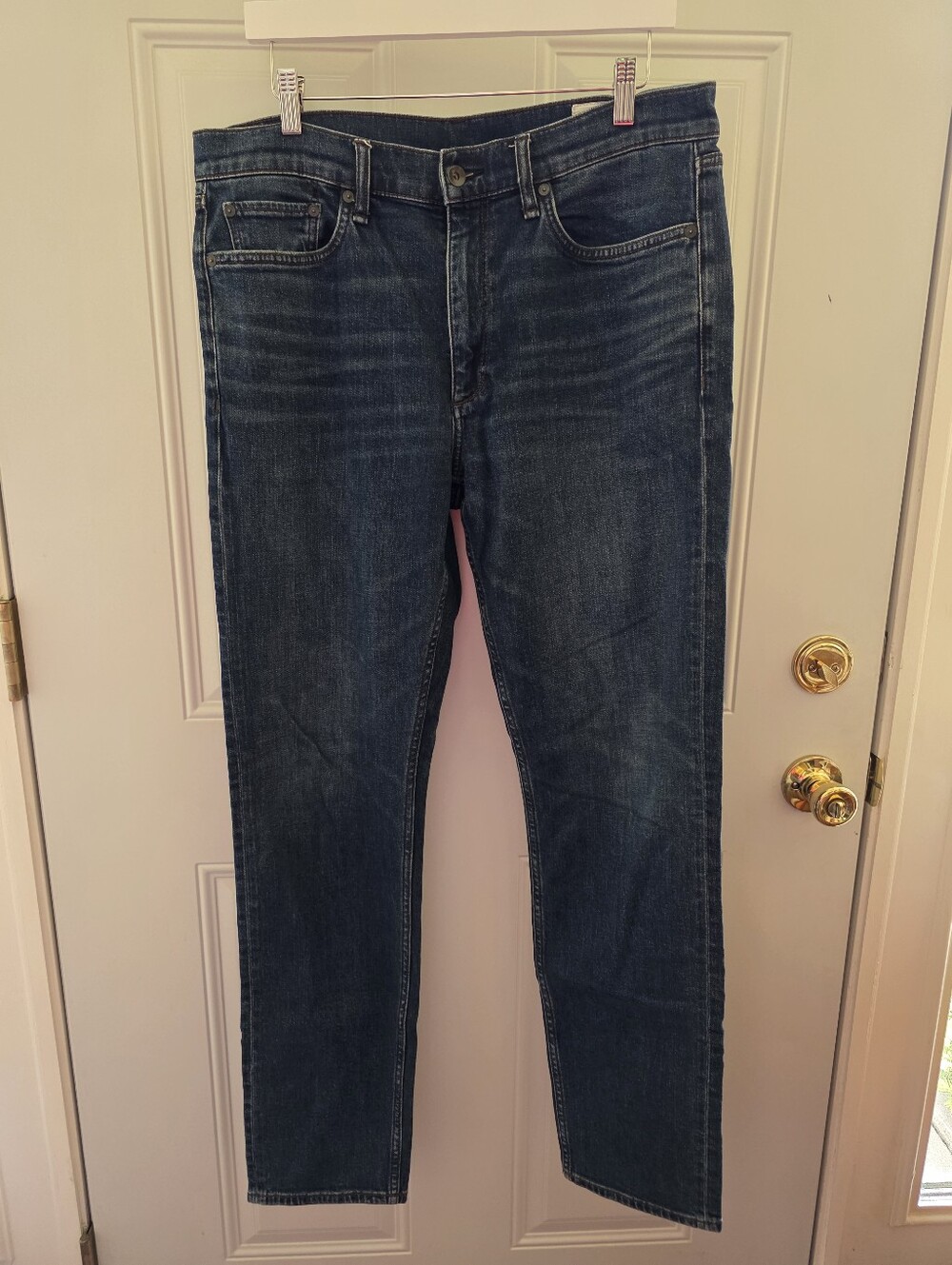 rag & bone Men's Indigo Slim Straight Jeans Size 34x32 $200 Retail